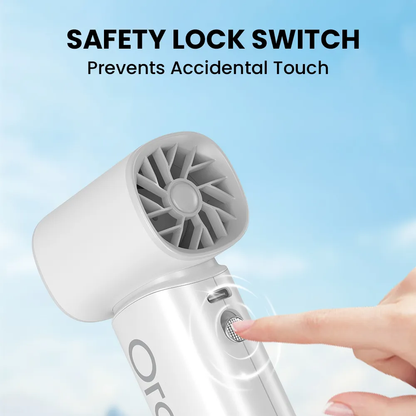 Orashare HF17 Handheld Mini Fan – Strong Wind, Compact Size, Long Battery Life