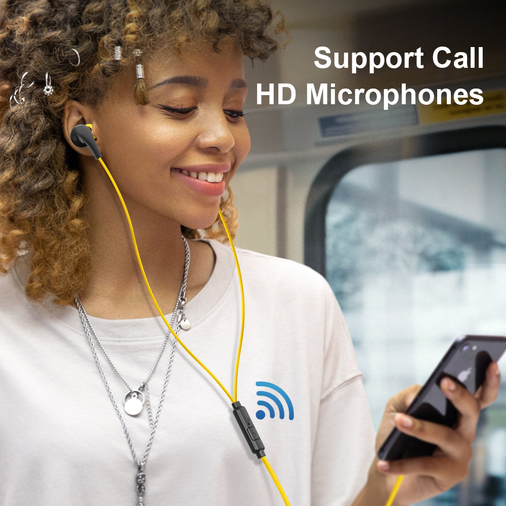 Orashare E02 3.5mm In-Ear Earphones with Built-in Mic