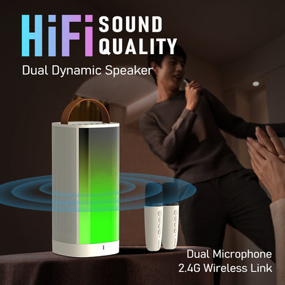 Orashare BS10 Wireless Karaoke Bluetooth Speaker With Dual Mic
