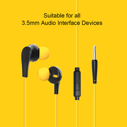 Orashare E02 3.5mm In-Ear Earphones with Built-in Mic