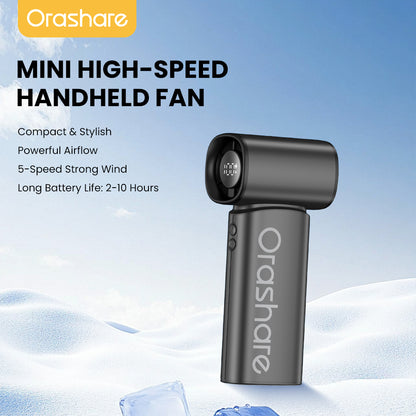 Orashare HF17 Handheld Mini Fan – Strong Wind, Compact Size, Long Battery Life
