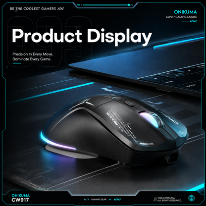 ONIKUMA CW917 Lightweight RGB Gaming Mouse