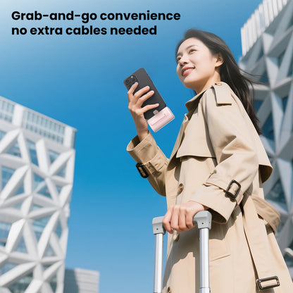 Orashare PN10 Pro 10000mAh Pocket Power Bank with Built-in Cable