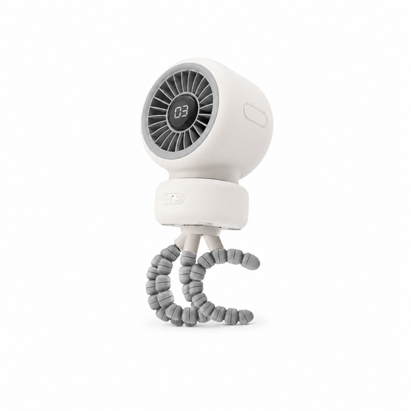 Orashare OCF01 Pro 4000mAh Baby Stroller Fan, Portable Octopus Clip Fan with 3 Speeds & Auto Rotation