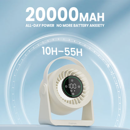 Orashare DF03L Max 20,000mAh High-Speed Desk Fan
