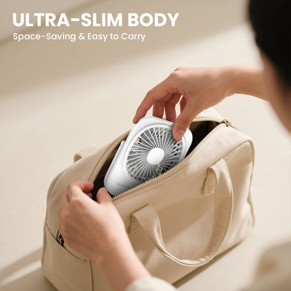 Orashare DF10 Portable Rechargeable Desk Fan with 2000mAh Battery