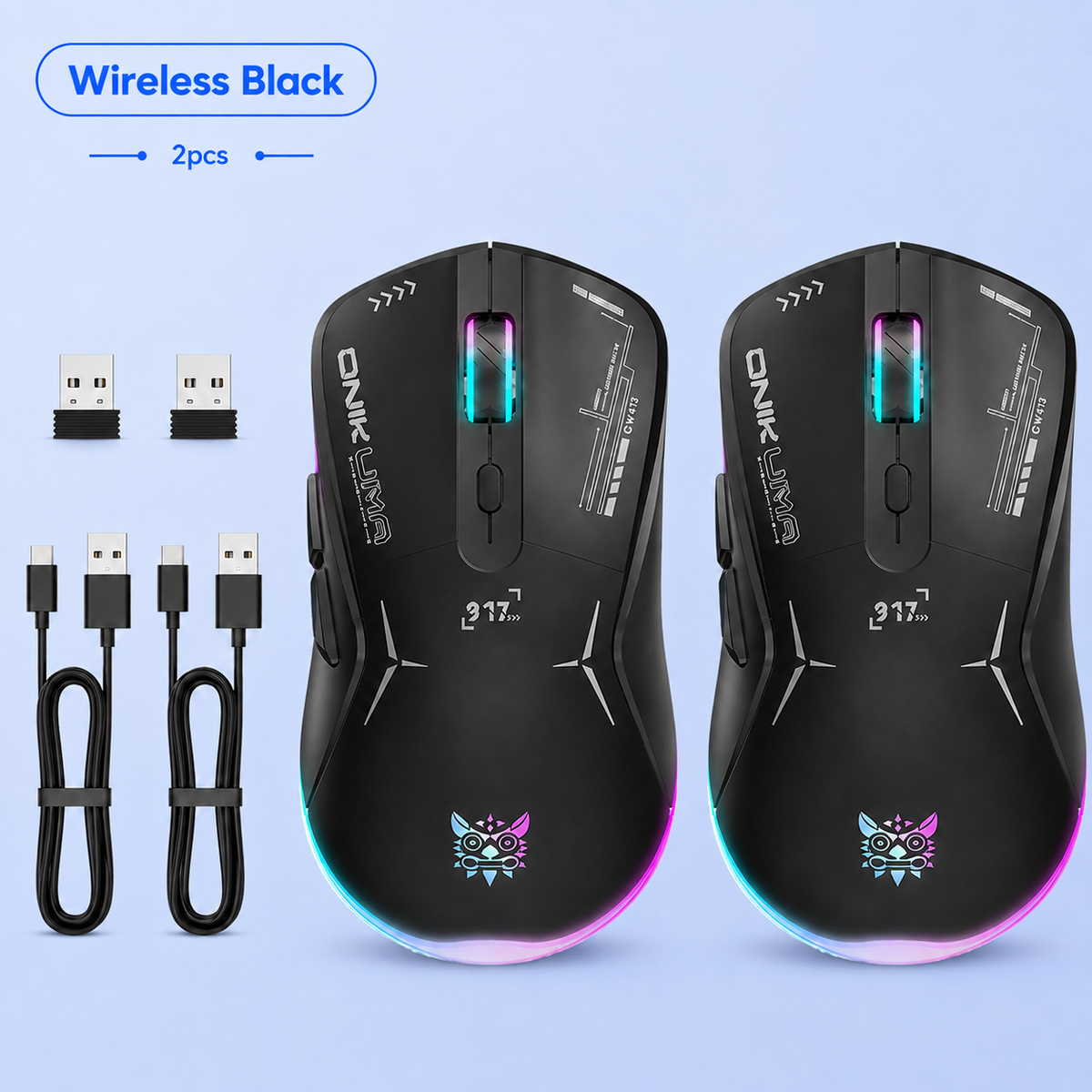 ONIKUMA CW917 Lightweight RGB Gaming Mouse