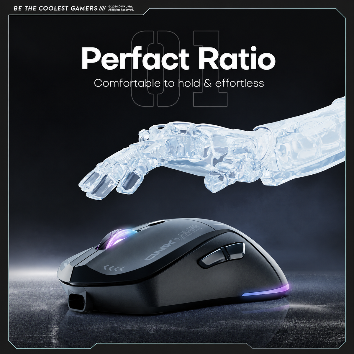 ONIKUMA CW917 Lightweight RGB Gaming Mouse