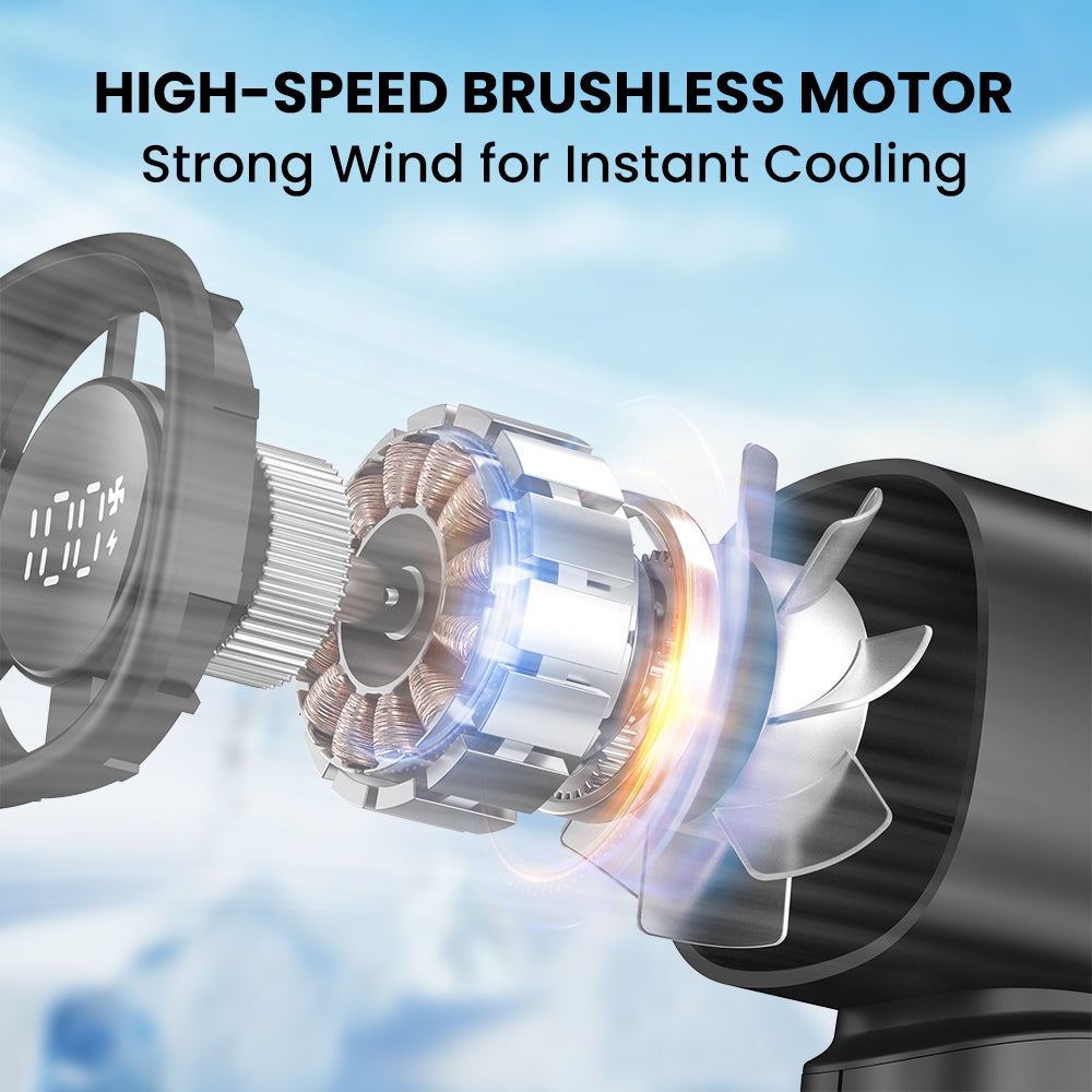 Orashare HF17 Handheld Mini Fan – Strong Wind, Compact Size, Long Battery Life