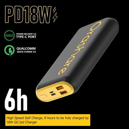 Orashare O20 20000mAh Compact Power Bank – Dual USB Charging
