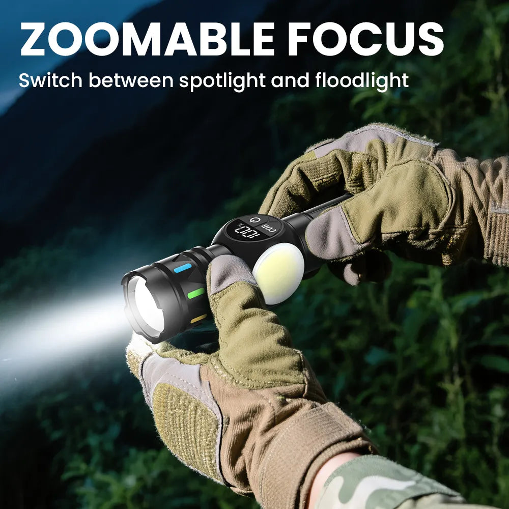 Orashare OL11 3000mAh Rechargeable Zoomable LED Flashlight