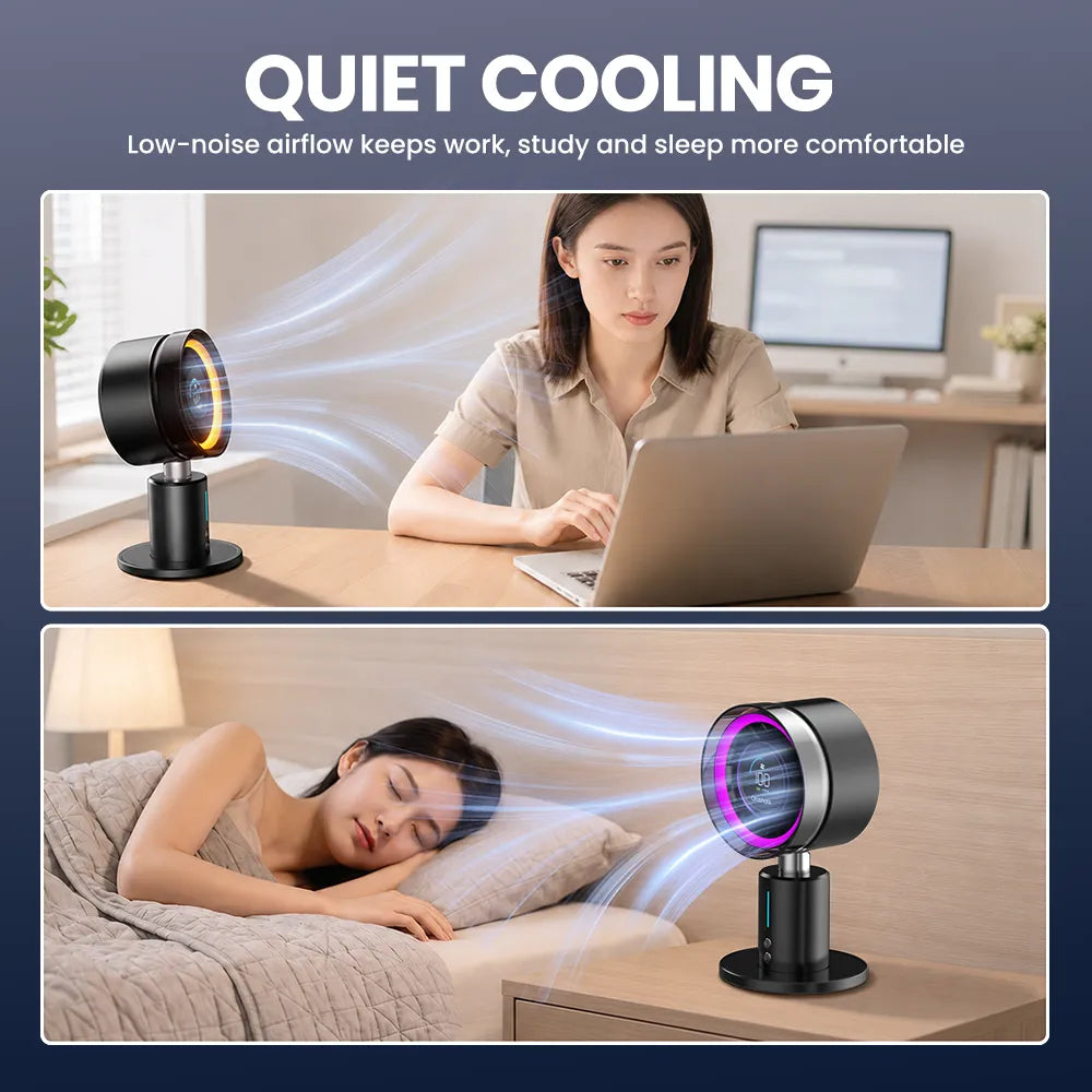 Orashare DF21 6000mAh Rechargeable Desk Fan