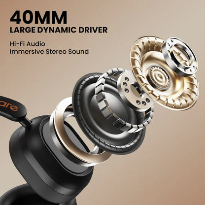 Orashare HS05 Wireless Bluetooth Headphones | 17H Playtime • Hi-Fi Bass • Bluetooth 5.4 • Foldable