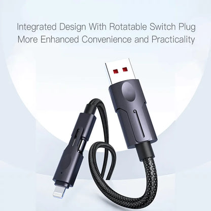 Orashare OC05 4-in-1 65W Fast Charging Data Cable