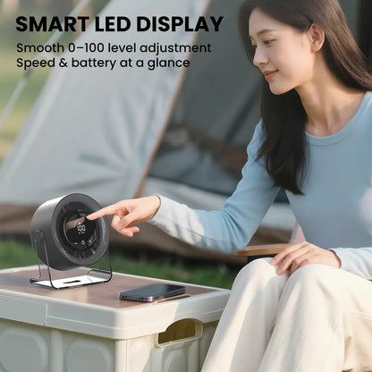Orashare DF07 100-Speed Rechargeable Turbo Desk Fan
