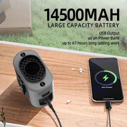 Orashare K200 Portable Waist Fan with Power Bank & LED Light
