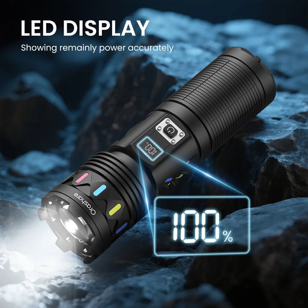 Orashare OL16 Rechargeable Emergency Flashlight – 1000 Lumens