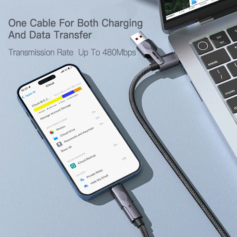 Orashare OC05 4-in-1 65W Fast Charging Data Cable