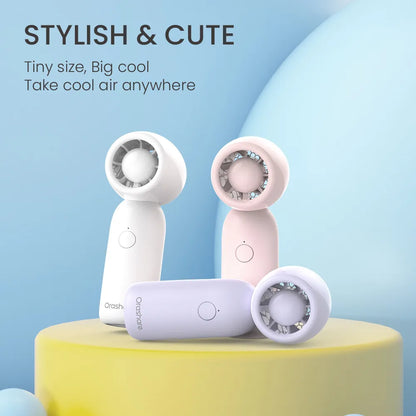 Orashare HF15 Turbo Mini Pocket Fan, 2000mAh Rechargeable Portable Cooling Fan