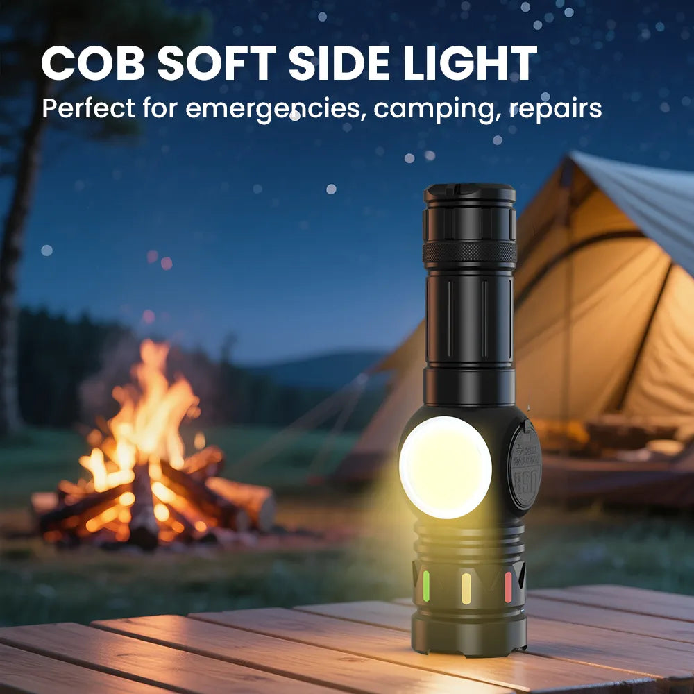 Orashare OL11 3000mAh Rechargeable Zoomable LED Flashlight