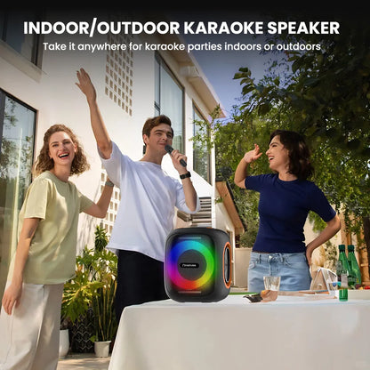 Orashare BSH03 40W Karaoke Bluetooth Speaker with Dual Wireless Microphones