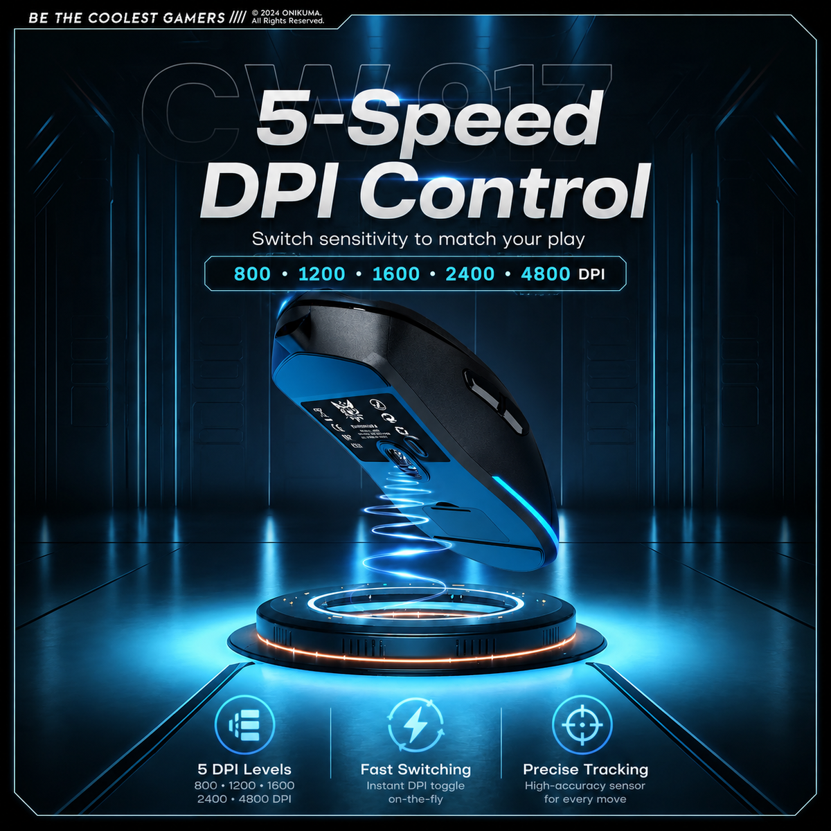 ONIKUMA CW917 Lightweight RGB Gaming Mouse