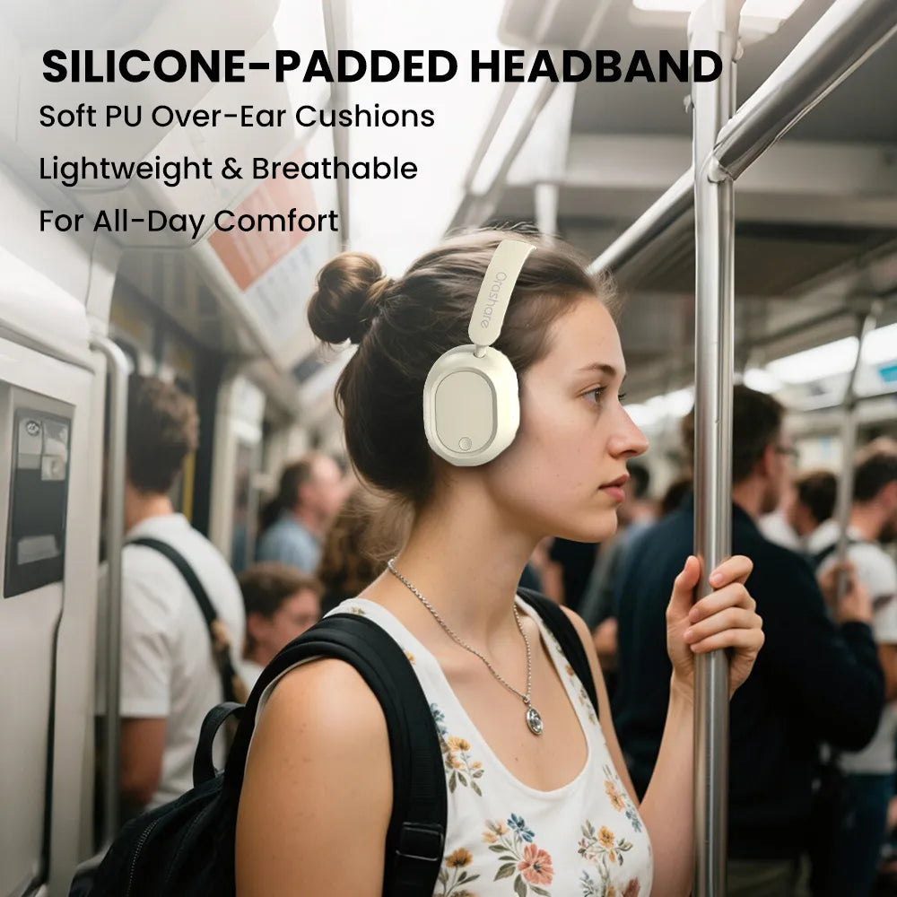 Orashare HS05 Wireless Bluetooth Headphones | 17H Playtime • Hi-Fi Bass • Bluetooth 5.4 • Foldable