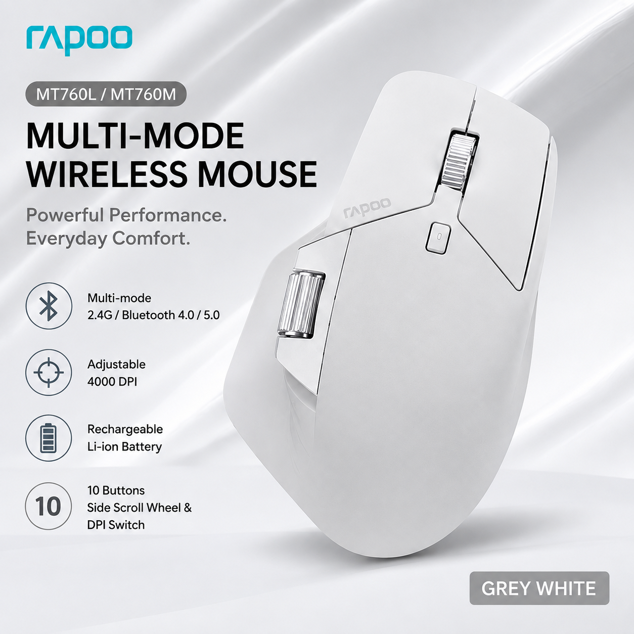 Rapoo MT760L / MT760M Multi-Mode Wireless Mouse