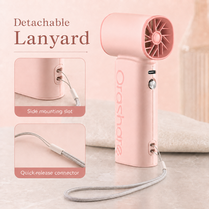 Orashare HF17 Handheld Mini Fan – Strong Wind, Compact Size, Long Battery Life
