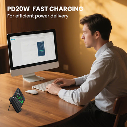 Orashare PN10 Pro 10000mAh Pocket Power Bank with Built-in Cable