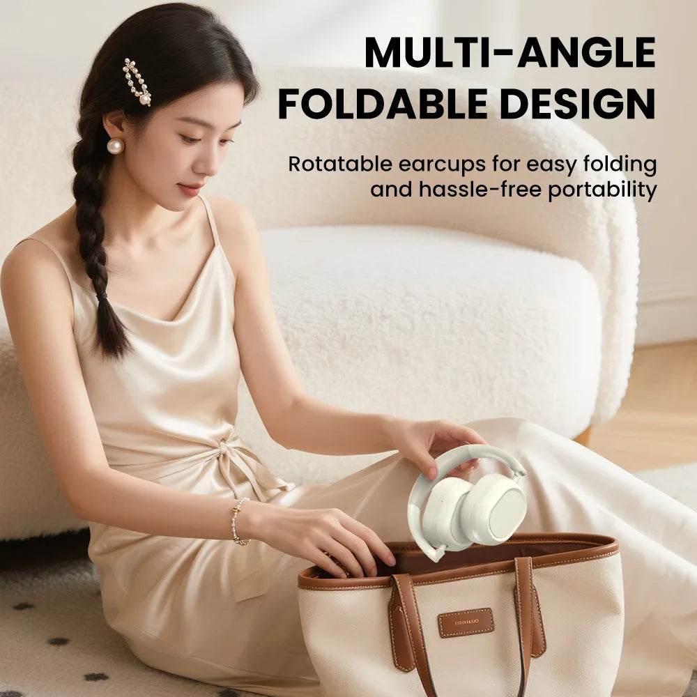 Orashare HS05 Wireless Bluetooth Headphones | 17H Playtime • Hi-Fi Bass • Bluetooth 5.4 • Foldable