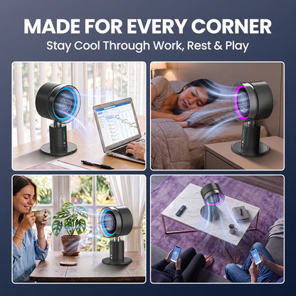 Orashare DF21 6000mAh Rechargeable Desk Fan