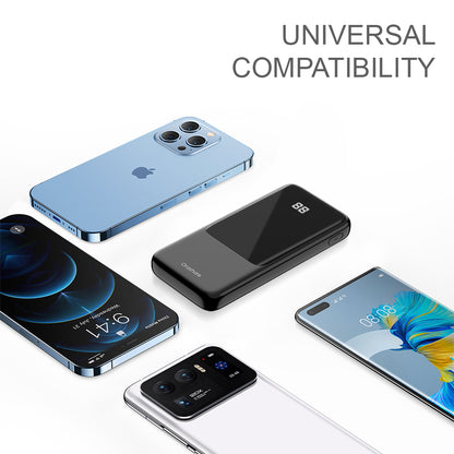 Orashare OH10 10000mAh Slim Power Bank with Built-in Cables