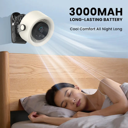 Orashare CF04 Rechargeable Clip Fan | Clip Anywhere, Stay Cool