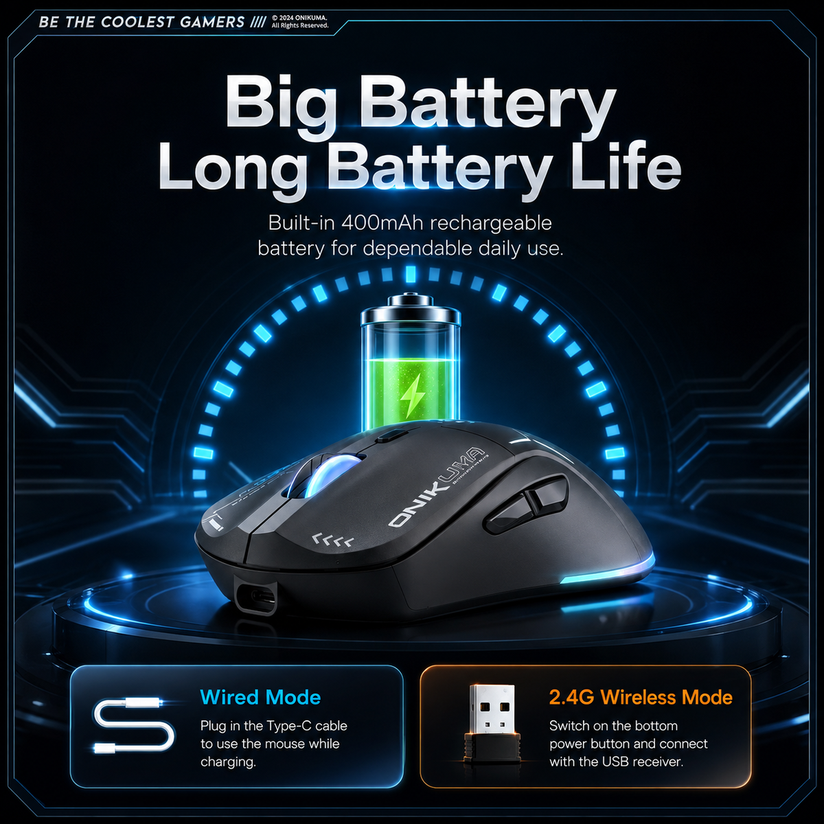 ONIKUMA CW917 Lightweight RGB Gaming Mouse