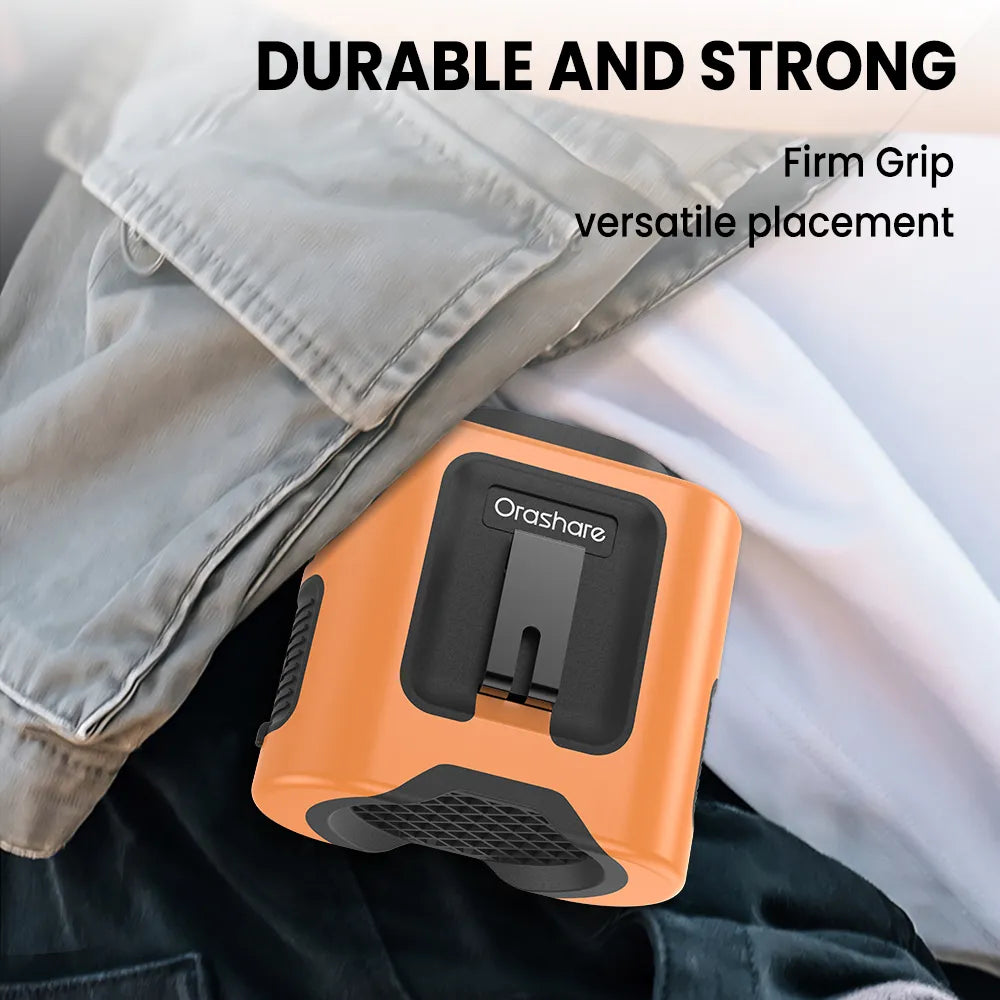 Orashare K200 Portable Waist Fan with Power Bank & LED Light