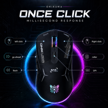 ONIKUMA CW917 Lightweight RGB Gaming Mouse