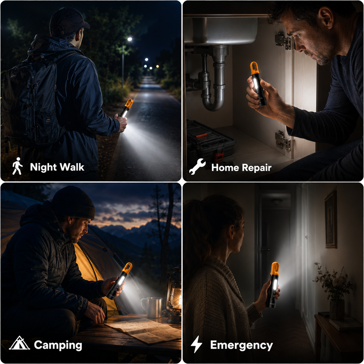 Orashare OL03 Rechargeable Portable Flashlight