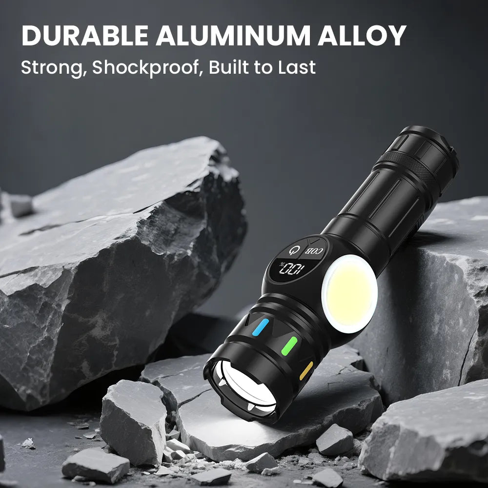 Orashare OL11 3000mAh Rechargeable Zoomable LED Flashlight