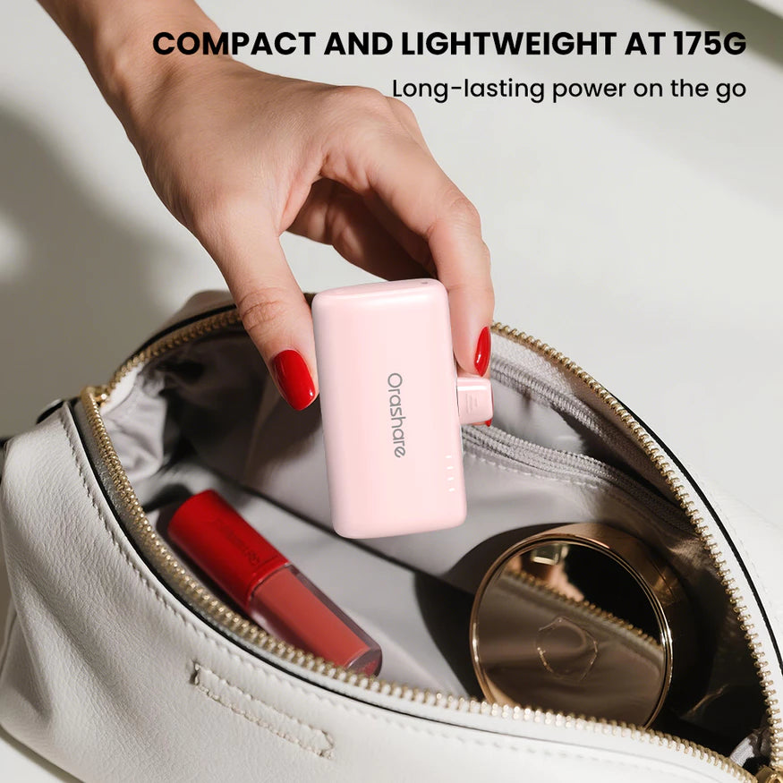 Orashare PN10 Pro 10000mAh Pocket Power Bank with Built-in Cable