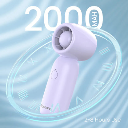 Orashare HF15 Turbo Mini Pocket Fan, 2000mAh Rechargeable Portable Cooling Fan