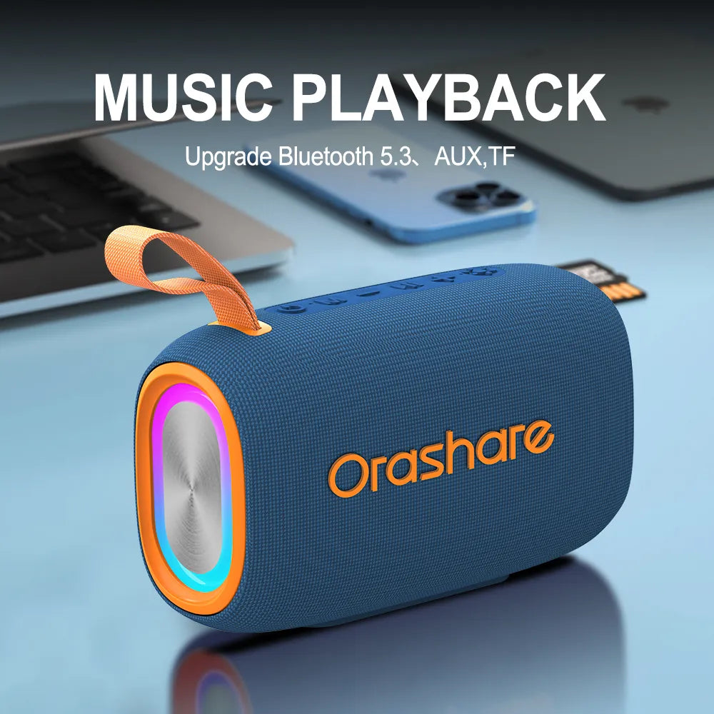 Orashare BS08 Plus 20W Bluetooth Speaker with RGB Light