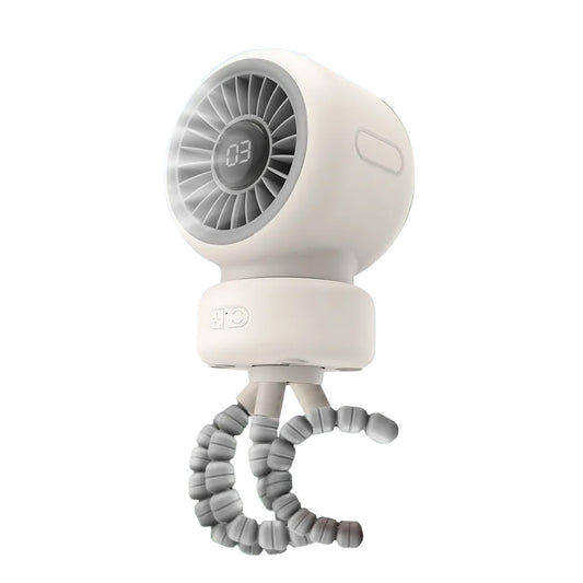 Orashare OCF01 Pro 4000mAh Baby Stroller Fan, Portable Octopus Clip Fan with 3 Speeds & Auto Rotation