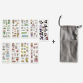 Sticker + Storage Pouch