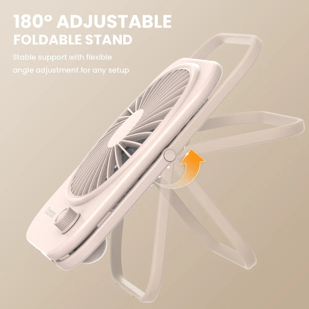 Orashare DF10 Portable Rechargeable Desk Fan with 2000mAh Battery